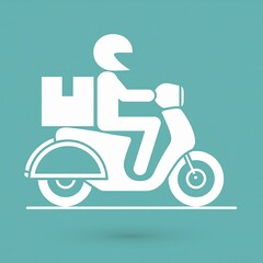 GENERATED IMAGE. delivery moto bike icon