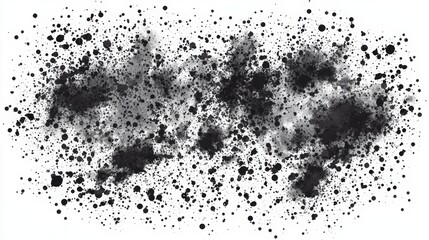 Obraz premium Dynamic Black Ink Splash Texture for Creative Projects