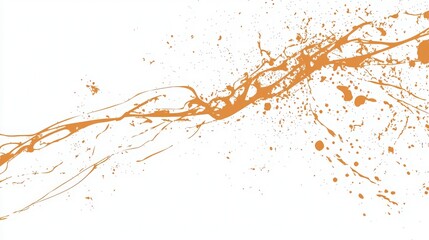 Naklejka premium Dynamic Orange Splatter Art for Creative Projects