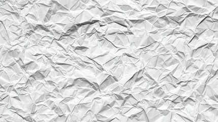 Crumpled White Paper Background Texture