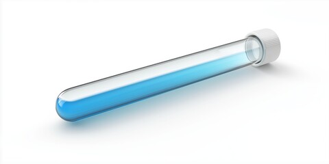 3d icon for test tube on a white background