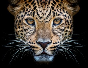 Fototapeta premium close up portrait of a leopard