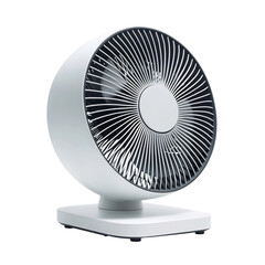 Modern Minimalist Tabletop Fan Isolated on Transparent Background
