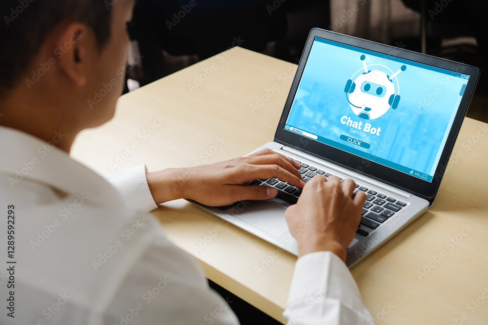 Poster chatbot software application for modish online business that automatically reply to customer questio