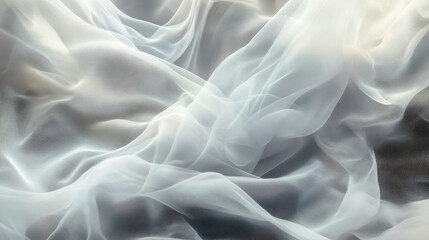 Obraz premium Delicate Strands of Silk Floating in an Ethereal Composition