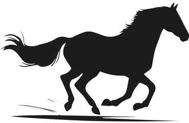 Galoppierendes Pferd.