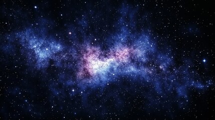 Naklejka premium The tranquil night sky ablaze with countless stars, forming a vast and breathtaking celestial scene that embodies wonder, serenity, and the infinite beauty of the universe.