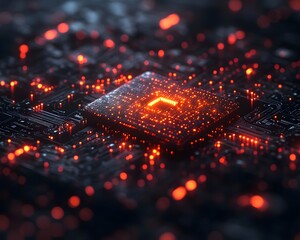 Close-up of a glowing digital padlock amid binary code and data streams, symbolizing cyber security. The futuristic style makes it ideal for media on technology, digital safety, and data protection.