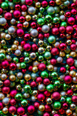 Background Of Christmas Baubles