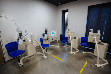 Modern automatic terminal for bus driver health test