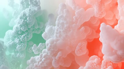 Abstract Cellular Structures with Gradient Color Transition Background