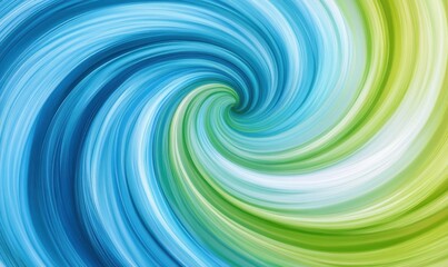 Fototapeta premium Vibrant blue and green swirling abstract design, symbolizing the fluidity of digital art.