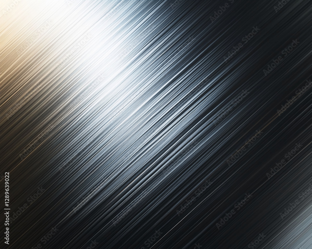 Aufkleber close-up of brushed metal surface with diagonal lines, creating a sleek and modern texture with meta