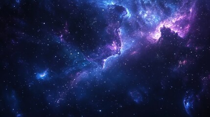 A storm of stars illuminates the universe, casting its glow over the silent night.