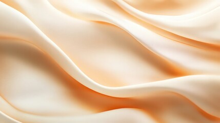 Obraz premium Elegant Draped Fabric Texture in Soft Peach Tones for Backgrounds and Design