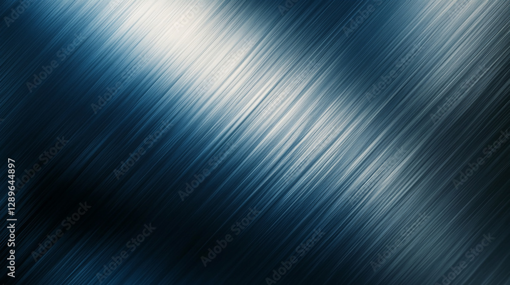 Poster Abstract blurred metallic texture with diagonal lines representing motion, energy, and modern design aesthetics