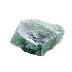 Aventurine Green Quartz Stone Isolated on Transparent Background