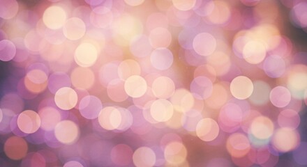 Obraz premium Soft dreamy bokeh lights in warm pastel tones creating a magical atmosphere