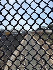 Fototapeta premium chain link fence