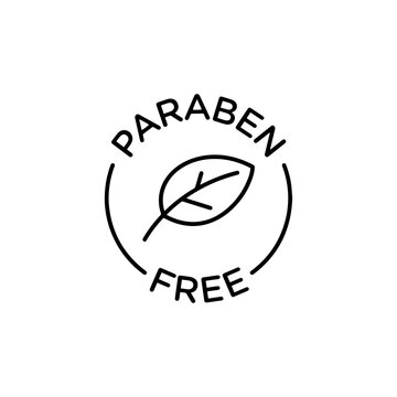 Paraben free icon vector