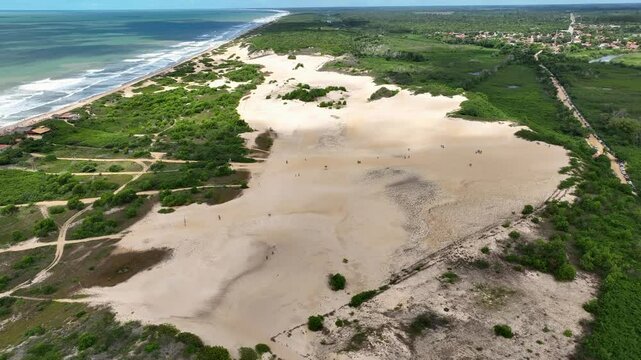 Dron playa Itaunas, Espiritu Santo, Brasil