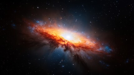 Obraz premium Dramatic Galaxy in Deep Space