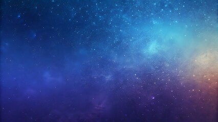 Abstract Blue and Teal Background with Glowing Particles
