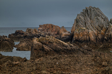 Brehat Island in Brittany, France