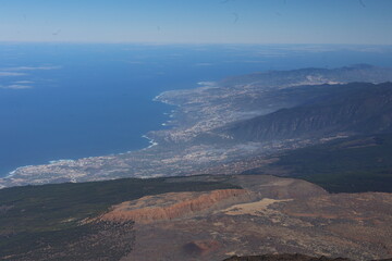view from teide teneryfa