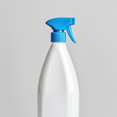 white plastic spray bottle with blue nozzle