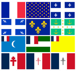 French National and Historic Flags