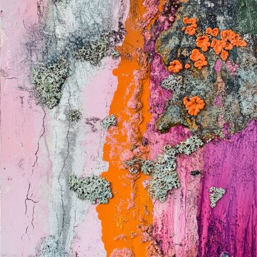 Rock and lichen, a natural masterpiece