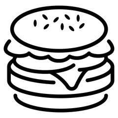 Hamburger Line Icon