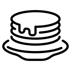 Pancakes Line Icon