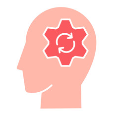 Mindset icon, Self Development, productivity