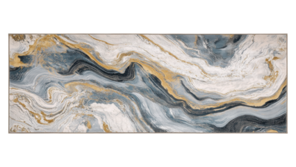 Marbled Texture Rectangular Rug, Elegant design, Soft color palette, Ideal for modern interiors, Versatile decor element, PNG format, Transparent background