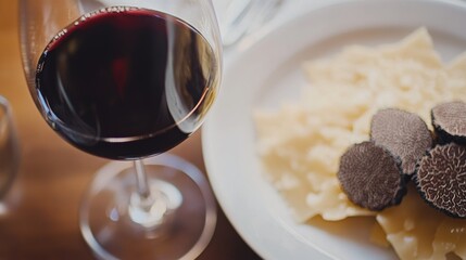 Rich, full bodied merlot perfectly paired with gourmet black truffles and aged parmesan for an indulgent dining experience