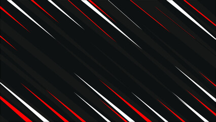 sport black background with dynamic red and white streaks