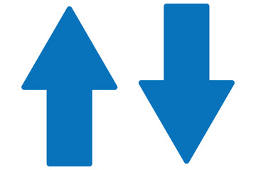 Arrow icons set. Arrow collection. arrow symbol. up arrow. Rounded mini arrows, up-down icon. Directional arrow icons. Cryptocurrency, stock and forex investment trading analysis symbol.