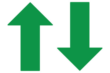 Arrow icons set. Arrow collection. arrow symbol. up arrow. Rounded mini arrows, up-down icon. Directional arrow icons. Cryptocurrency, stock and forex investment trading analysis symbol.