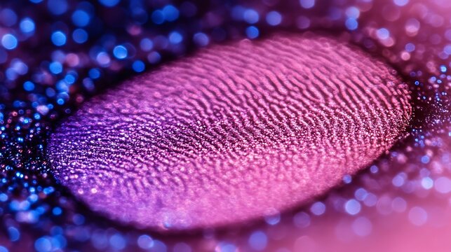 A digital isolated vector illustration of a fingerprint sensor scanning a hand.