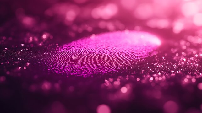 A digital isolated vector illustration of a fingerprint sensor scanning a hand. - Powered by Adobe