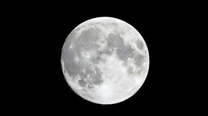 Obraz premium Full Moon in Dark Night Sky