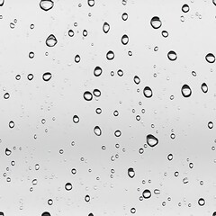 Raindrops on Glass Window
