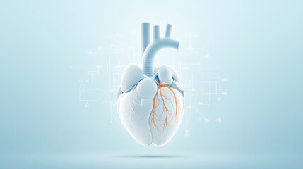 Heart Health Cardiovascular Disease Concept Illustration