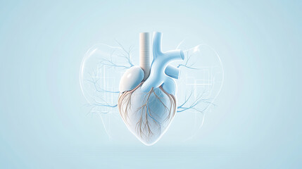 Heart Health Cardiovascular Disease Concept Illustration
