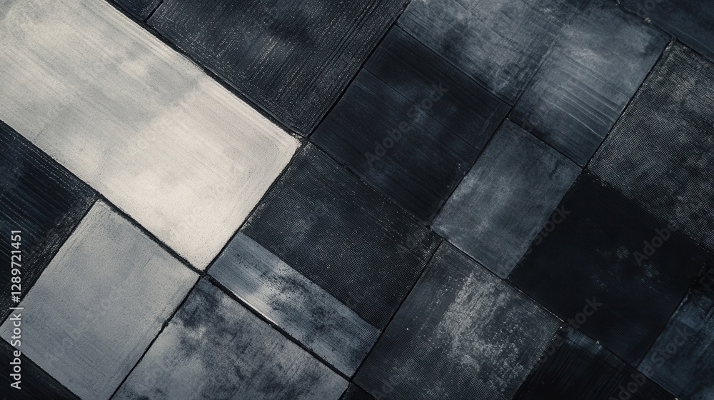 Poster abstract textured background with geometric patterns of black and white tones for creative design pr