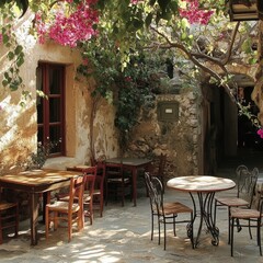 Obraz premium Empty tavern, Crete