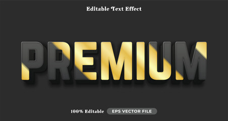 premium editable text effect, text style