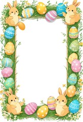Happy Easter - Easter card, space to write wishes